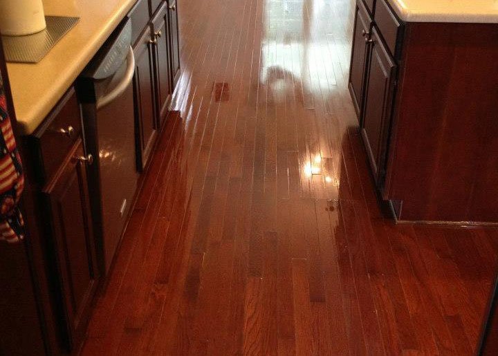 a refinished hardwood floor in selma tx