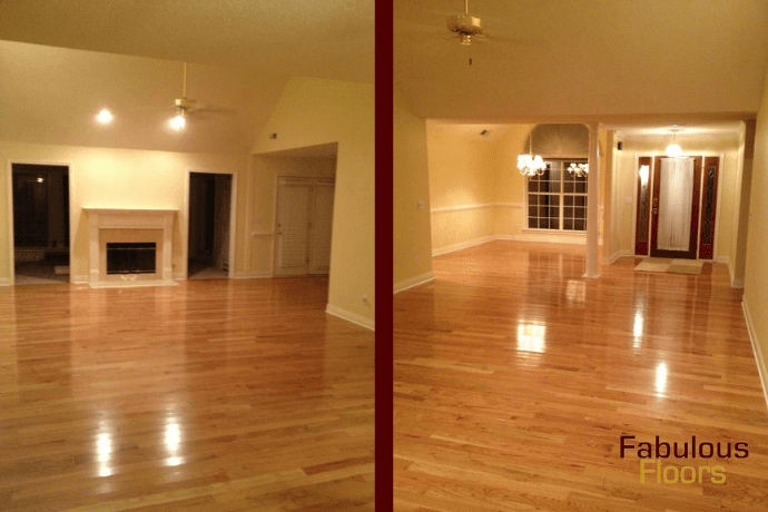 before and after floor resurfacing service in universal city